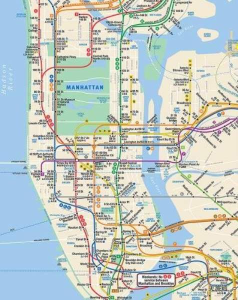 纽约地铁线路图2020图片