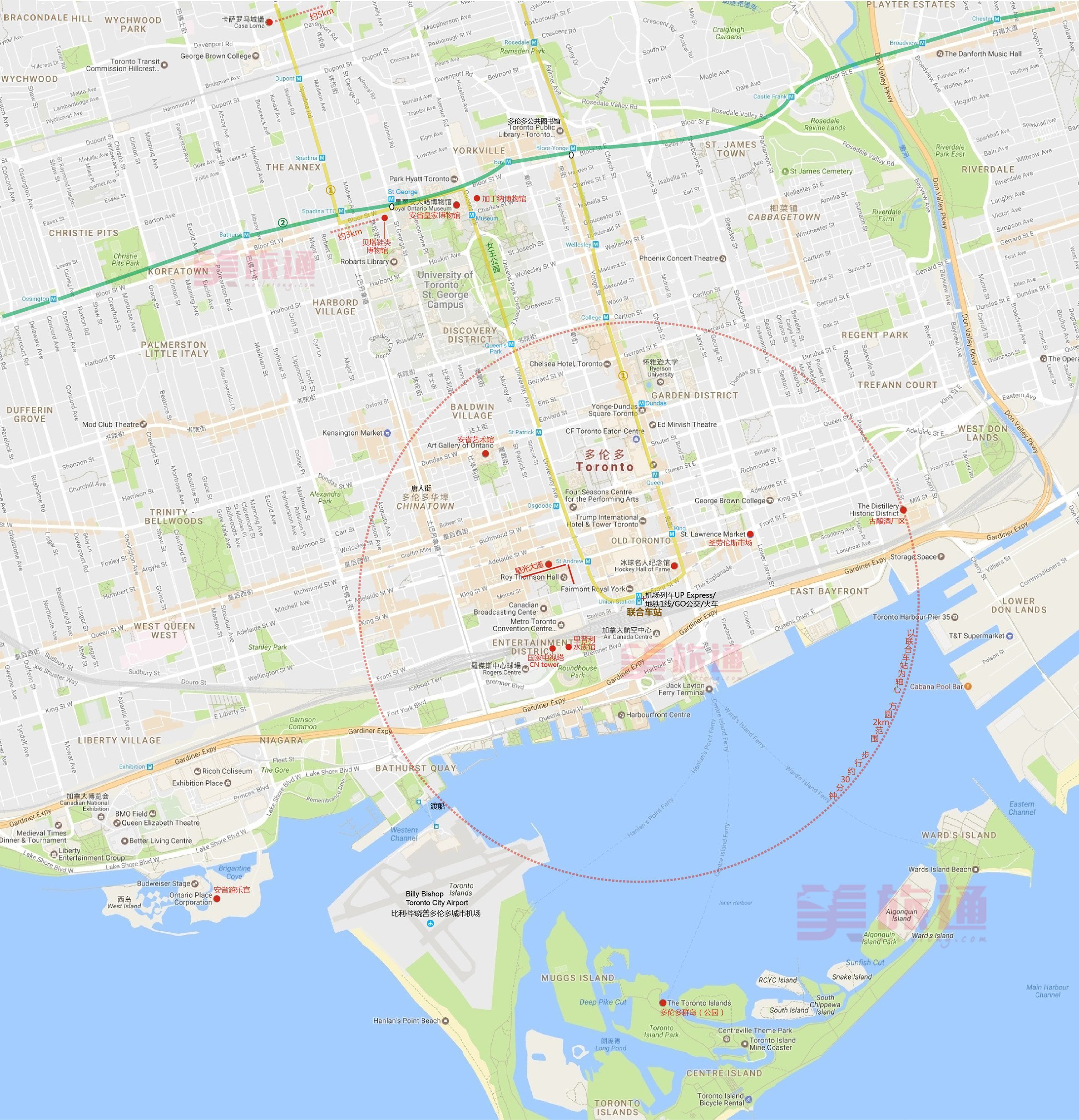 大多伦多地区地图图片